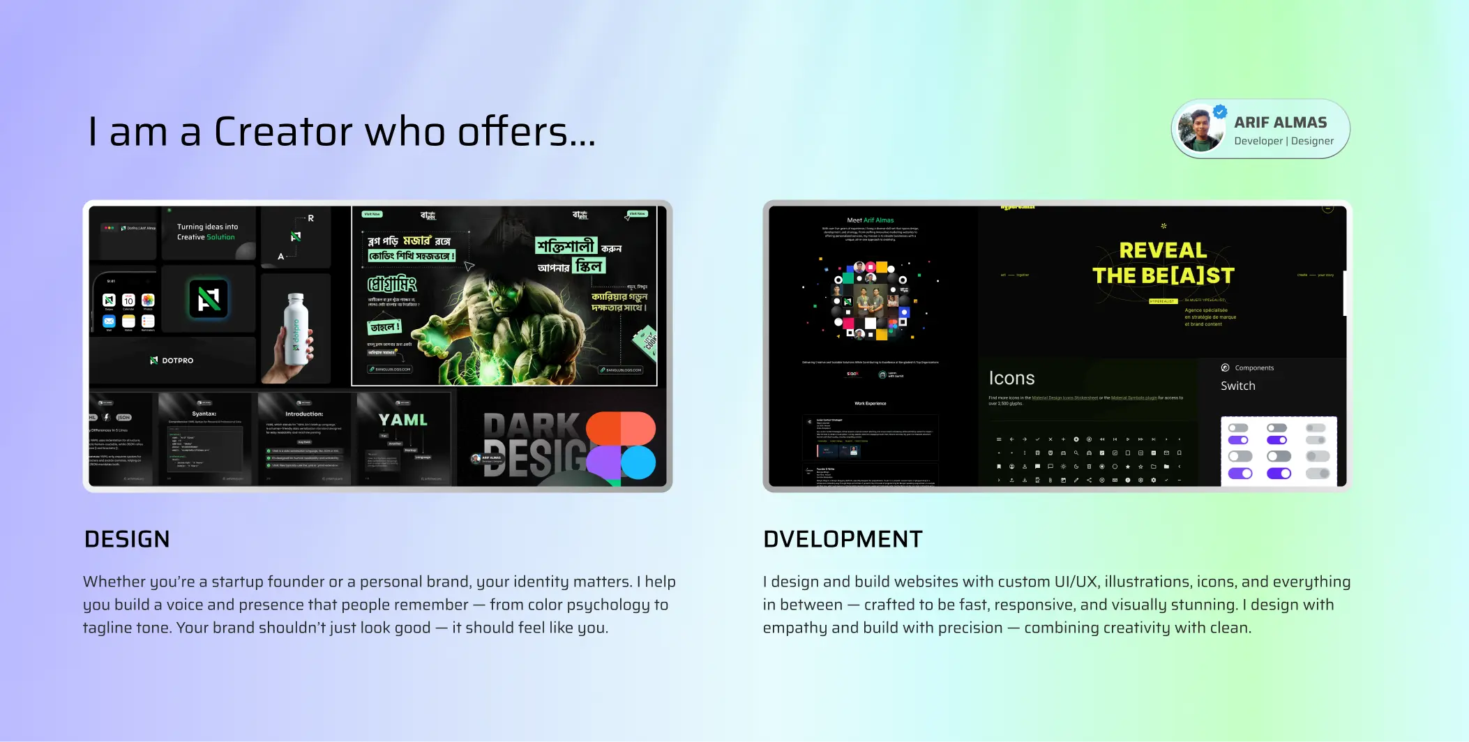 Visual representation for tip: What Arif Almas offers and how it can help you.