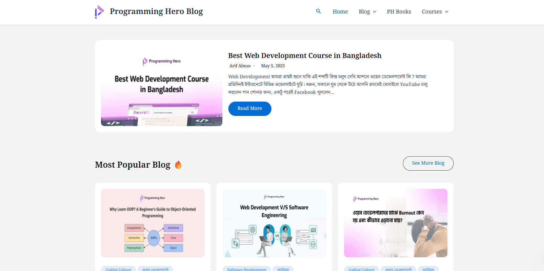 Landing page preview